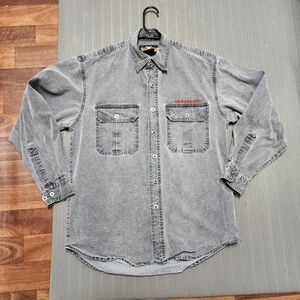 Men's Gray Denim Shirt